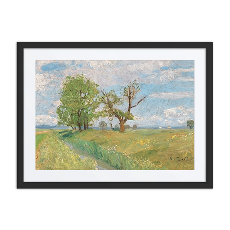 A Springtime Landscape with Creek