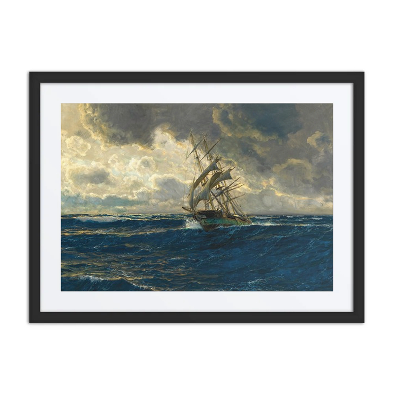 A Three-Master at Sea