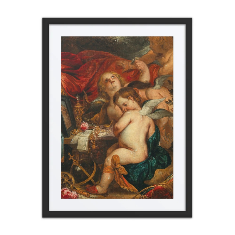 A Vanitas with Putti