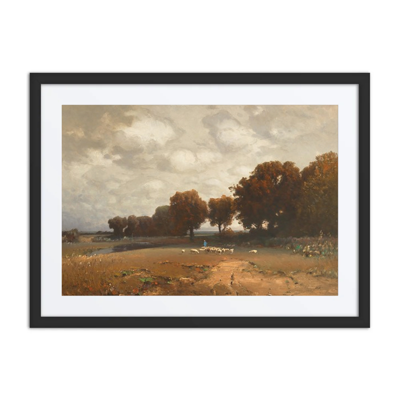 A Vast Landscape with Sheep