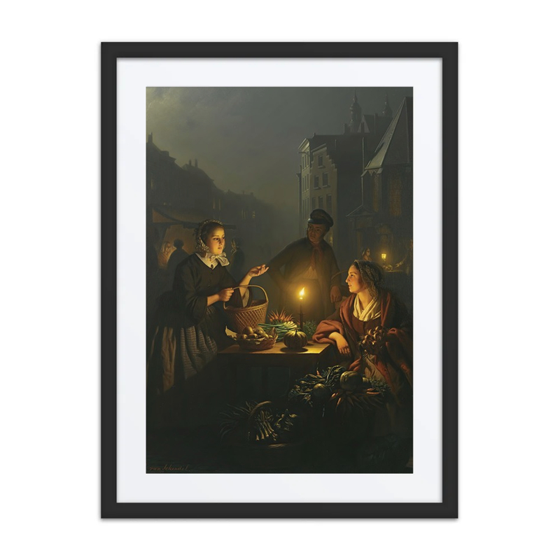 A Vegetable Seller at the Groenmarkt, the Hague