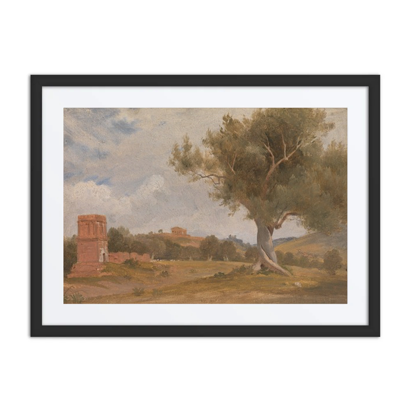 A View at Girgenti in Sicily with the Temple of Concord and Juno