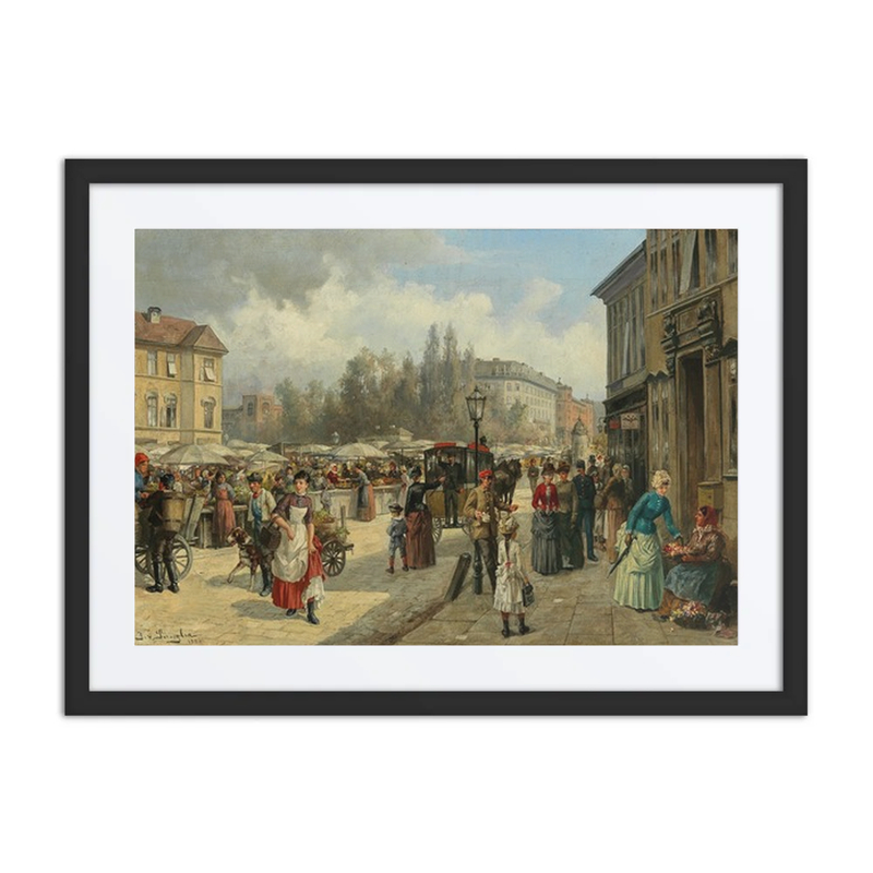 A View of Naschmarkt in Vienna