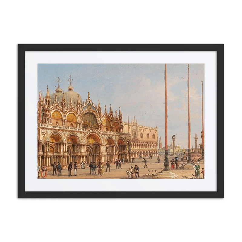 A View of St. mark’s Basilica and St. mark’s Square