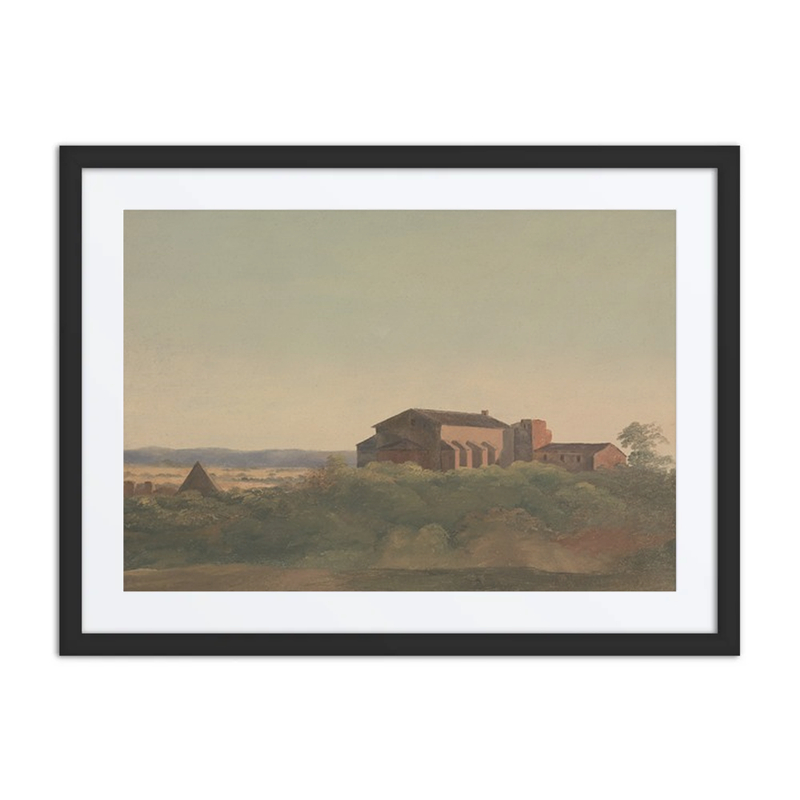 A View of the Church of S. Sabina and the Pyramid of Cestius, Rome