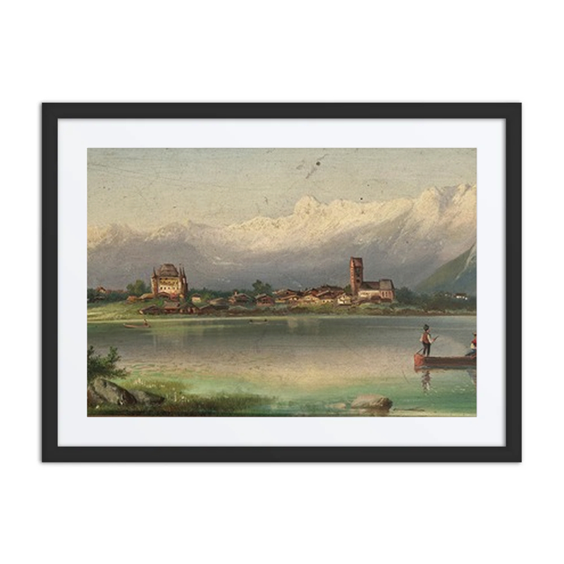 A View of Zell Am See with Rosenberg Castle