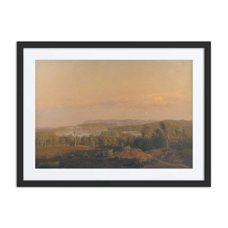 A View Towards Himmelbjerget, Jutland. Evening