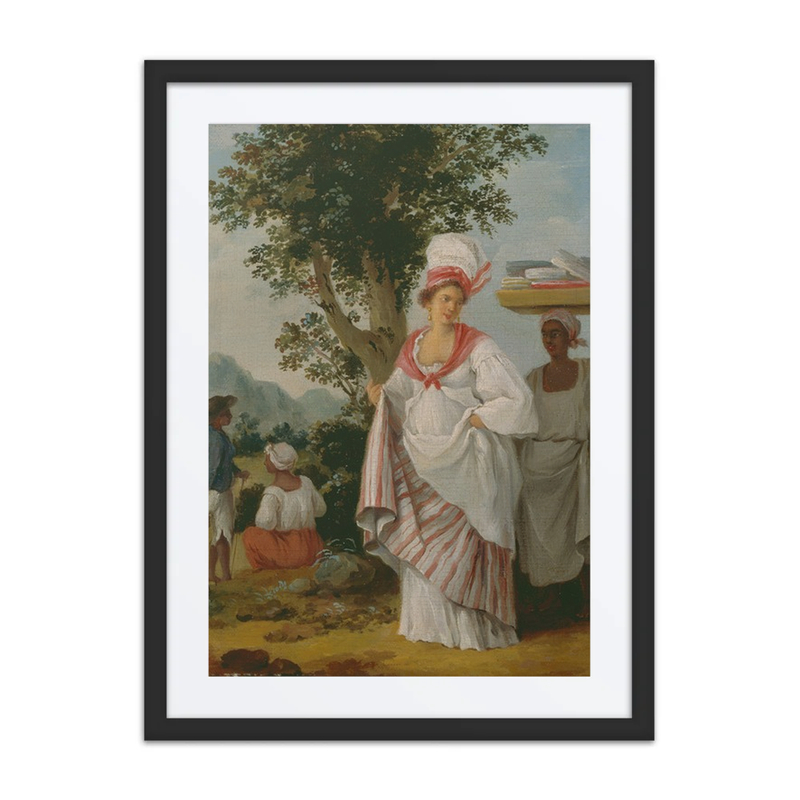 A West Indian Creole Woman Attended by Her Black Servant