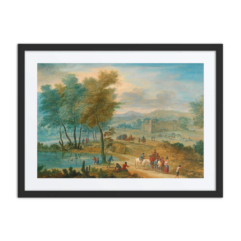 A Wide Landscape with Travellers