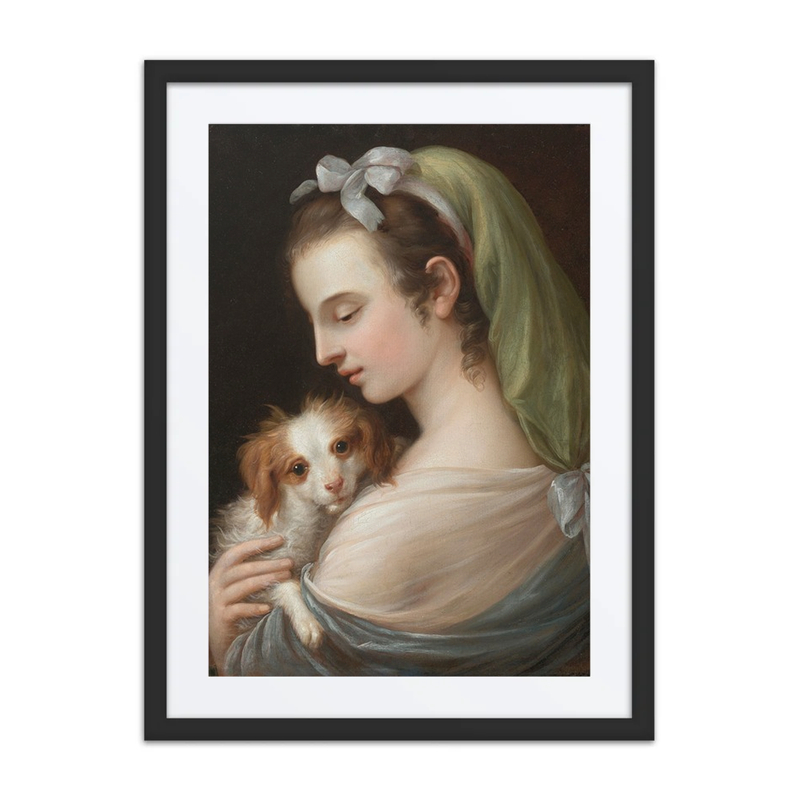 A Woman with a King Charles Spaniel