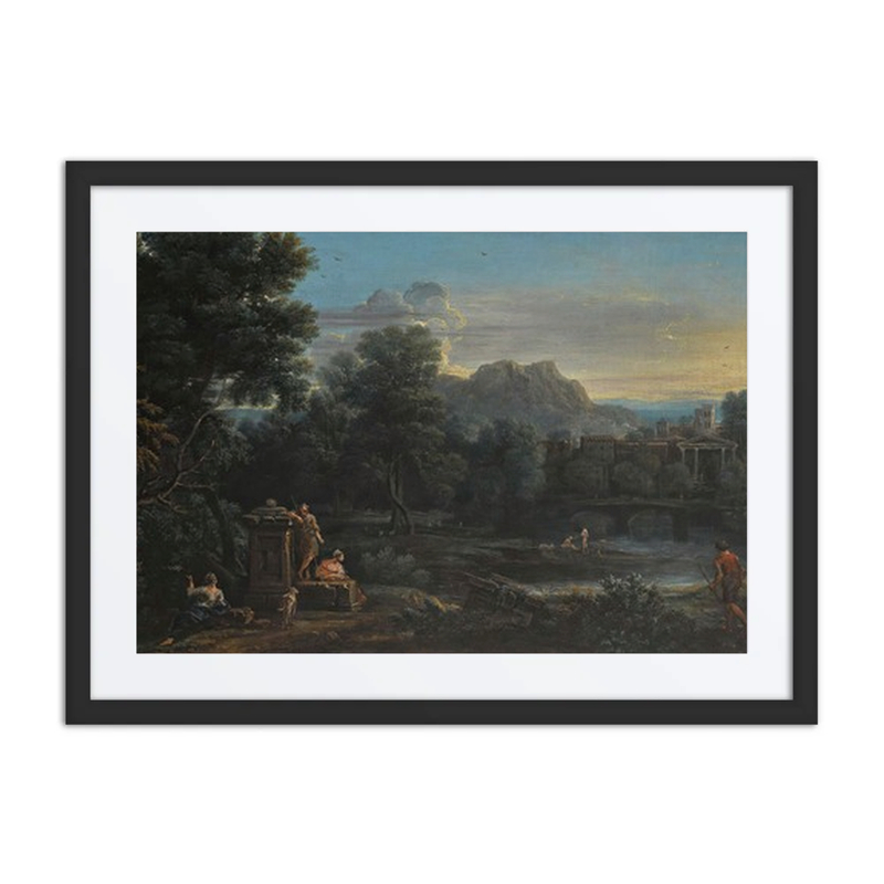 A Wooded Classical Landscape with Figures