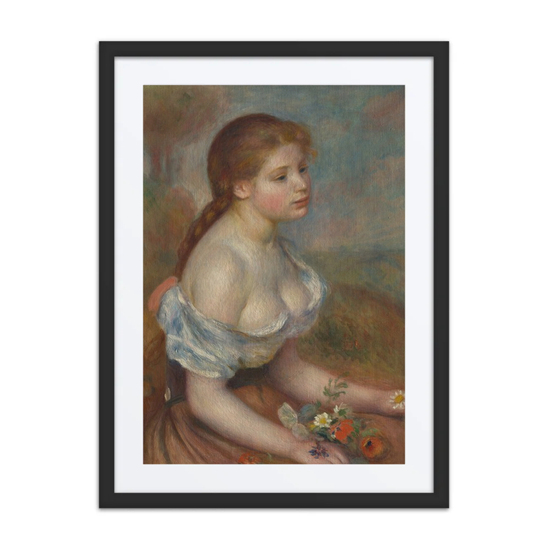 A Young Girl with Daisies
