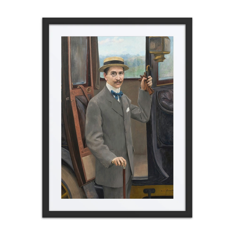 A Young Man by a Carriage
