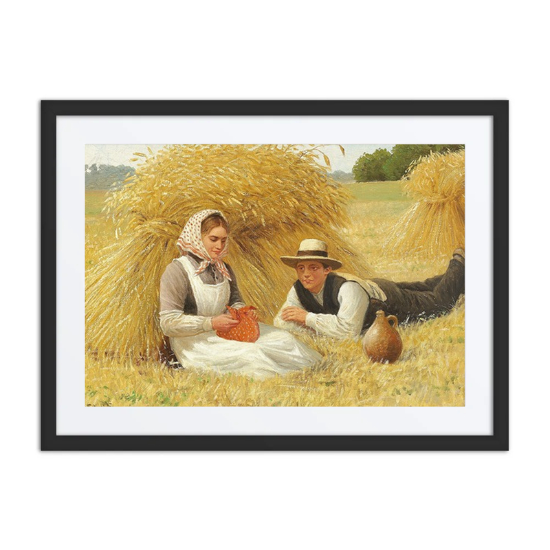 A Young Man Courting a Maid During Harvest