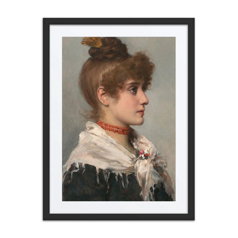A Young Venetian Woman in Profile
