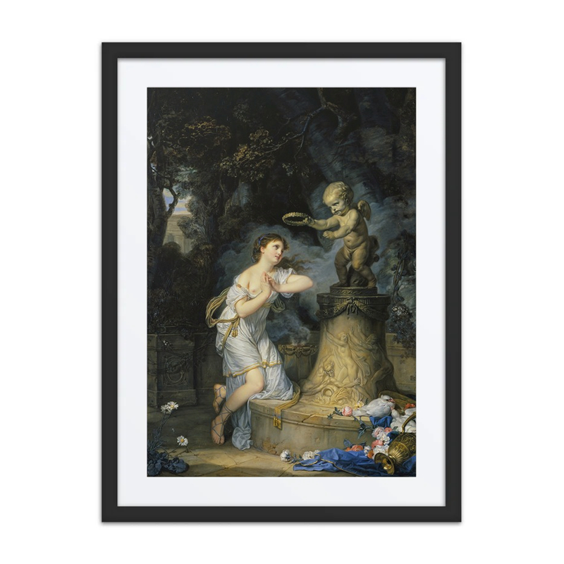 A Young Woman Praying at the Altar of Love