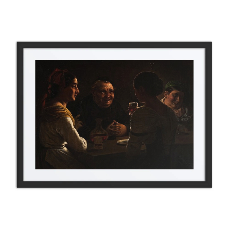 Abbot Jesting with Two Young Girls