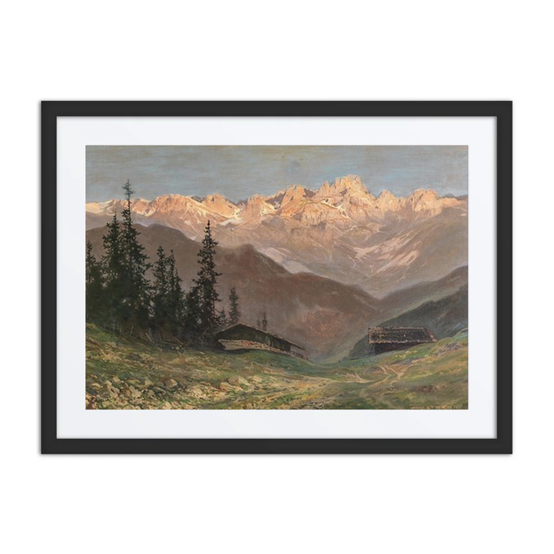 Abendrot Über Den Dolomiten