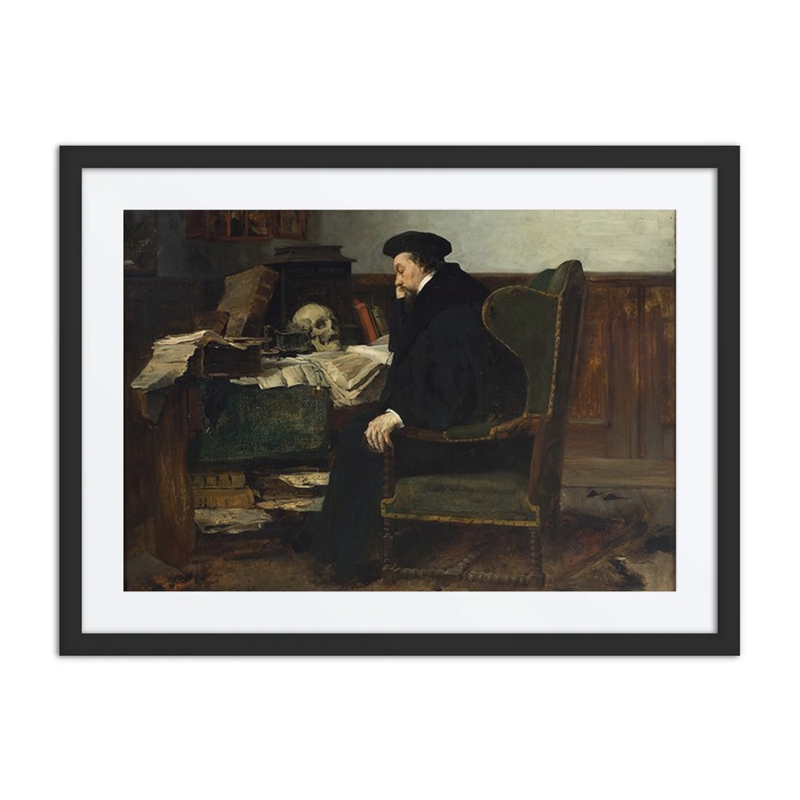 Absorbed in His Studies