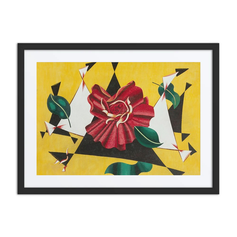 Abstract with Rose