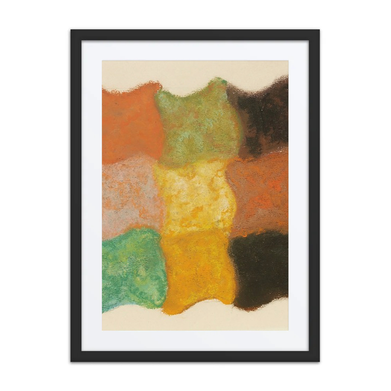 Abstraktion in Orange, Gelb Und Grün