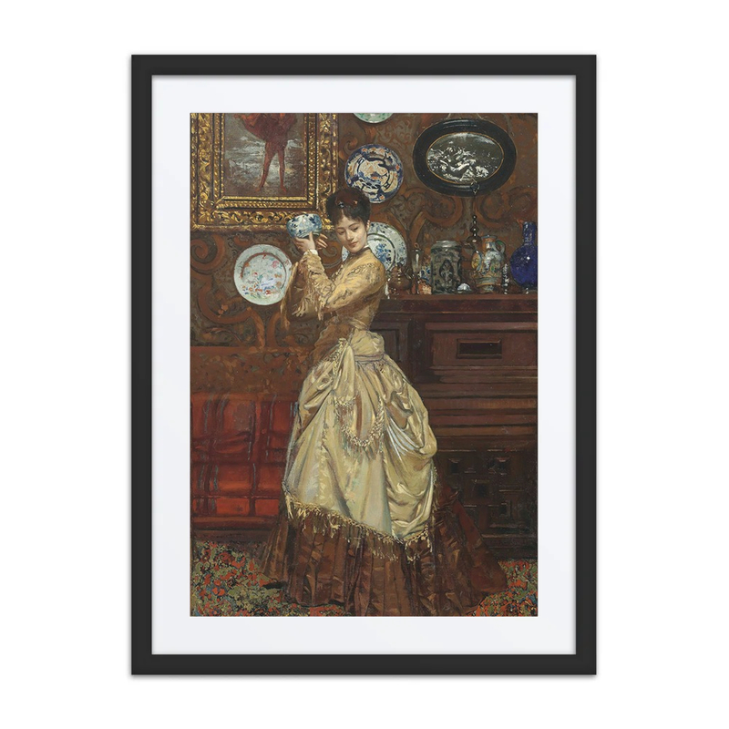 Admiring the Porcelain