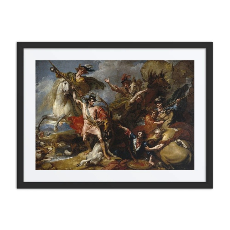 Alexander III of Scotland Rescued from the Fury of a Stag by the Intrepidity of Colin Fitzgerald