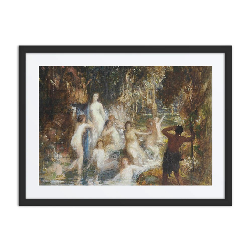 Allegorical Figures in a Stream