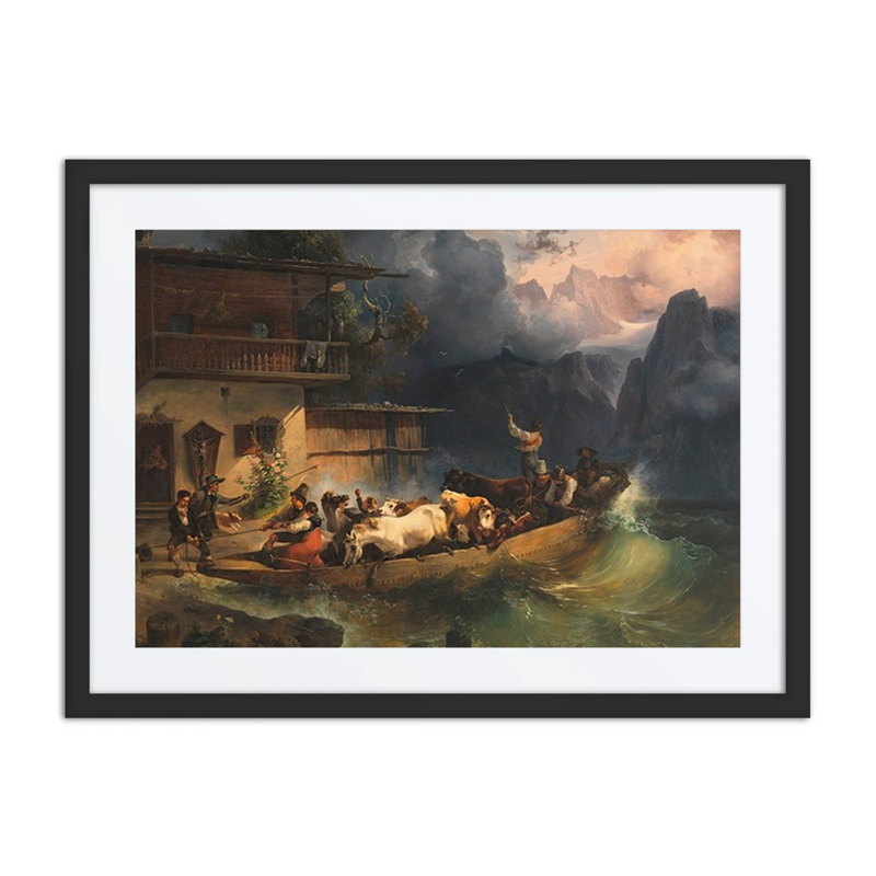 Alpine Boat in a Storm