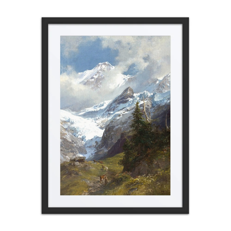 Alpine Landscape with Glacier
