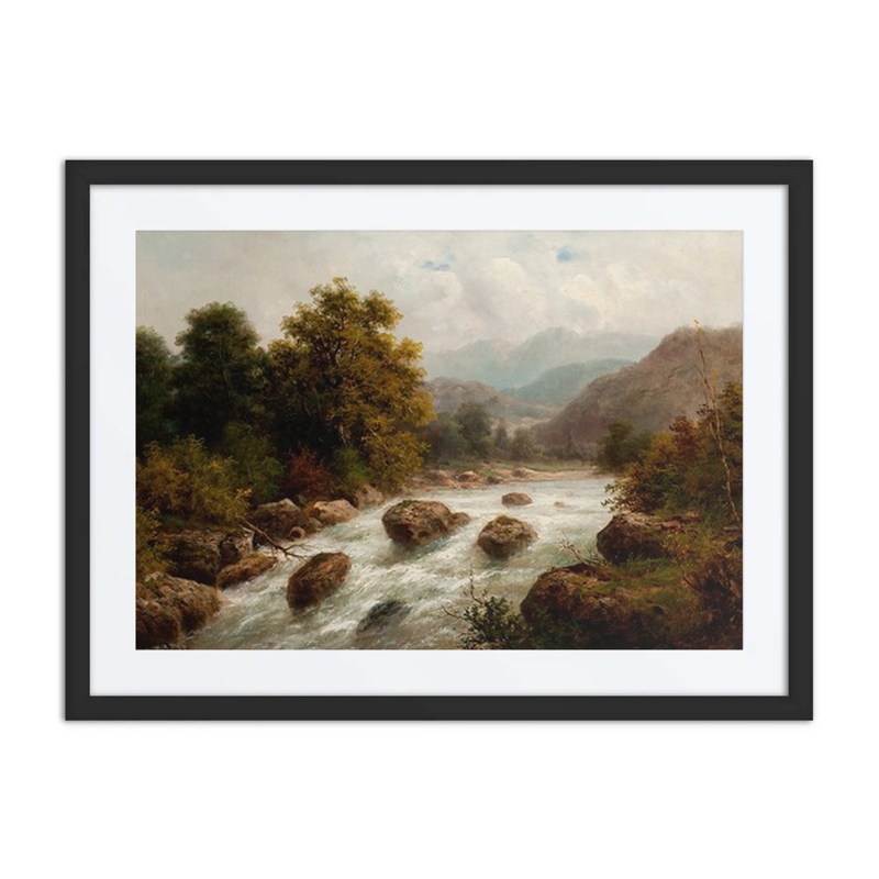 Alpine Landscape with River