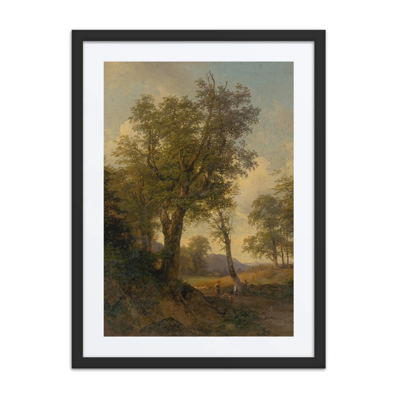 Alpine Landscape with Trees