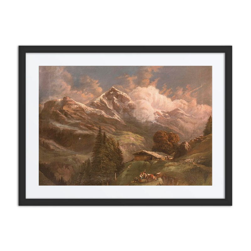 Alpine Pasture with Mountain View