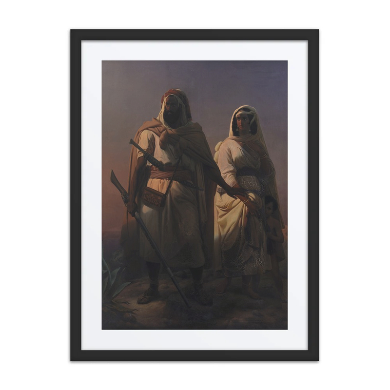 An Arab Family in the Desert