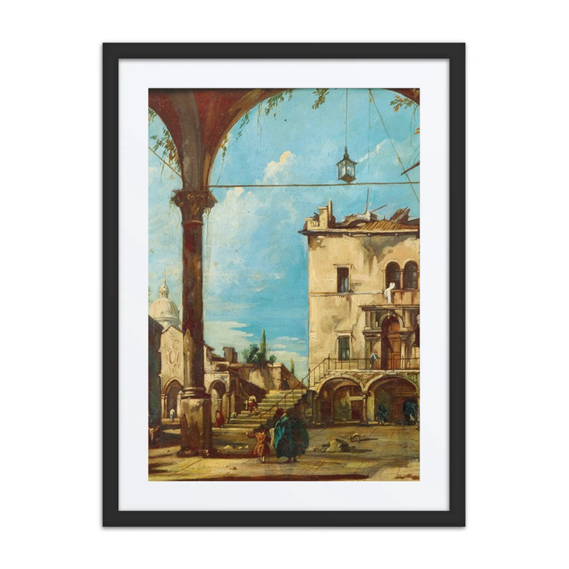 An Architectural Capriccio with Figures