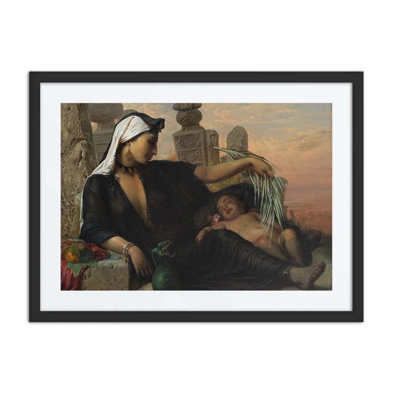 An Egyptian Fellah Woman with Her Baby