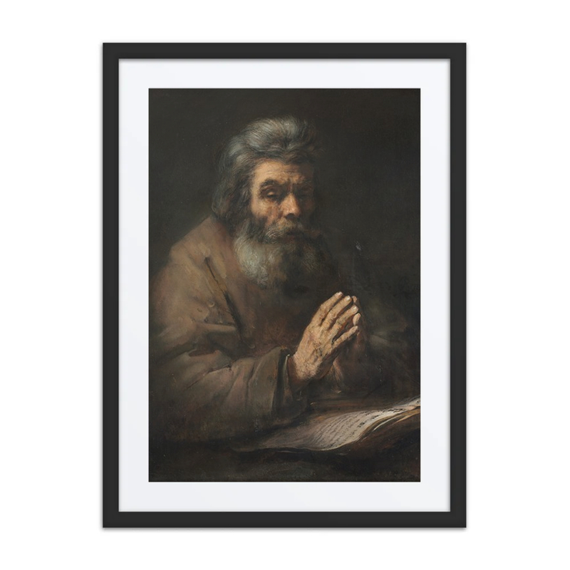 An Elderly Man in Prayer