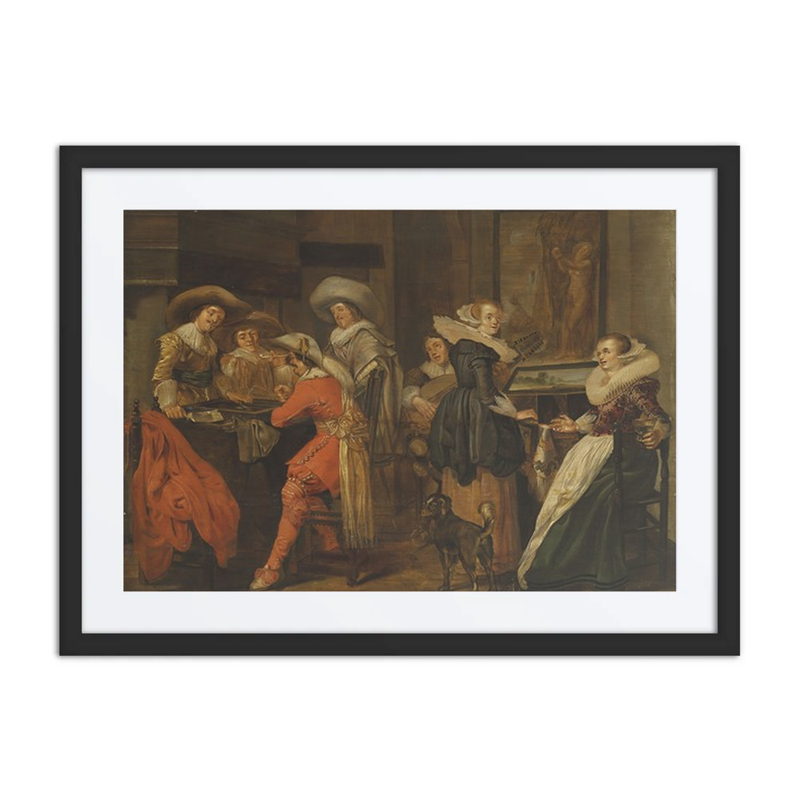 An Elegant Company in an Interior