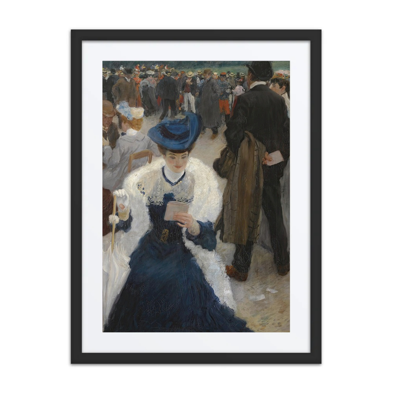 An Elegant Woman at the Races