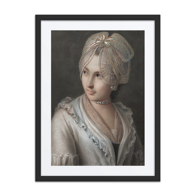 An Elegant Young Lady with a Lace Cap