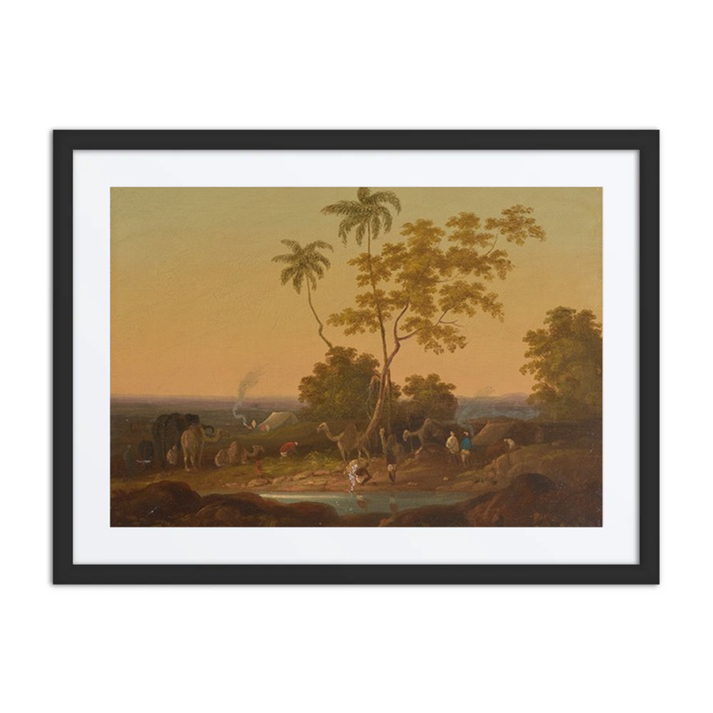 An Encampment at Dusk