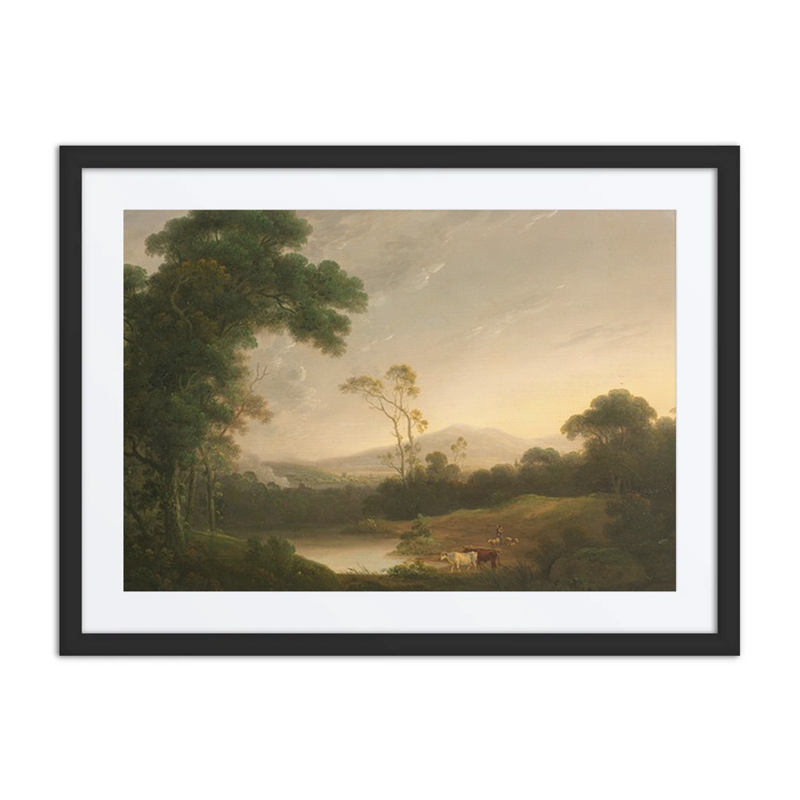 An Extensive Italianate Landscape with a Drover