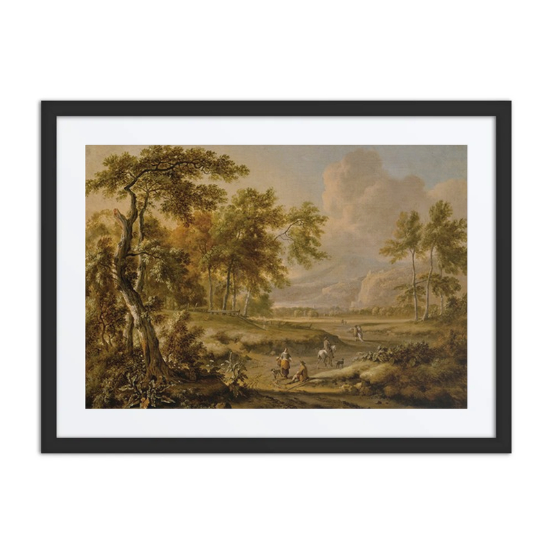 An Extensive Landscape with Figures on a Path