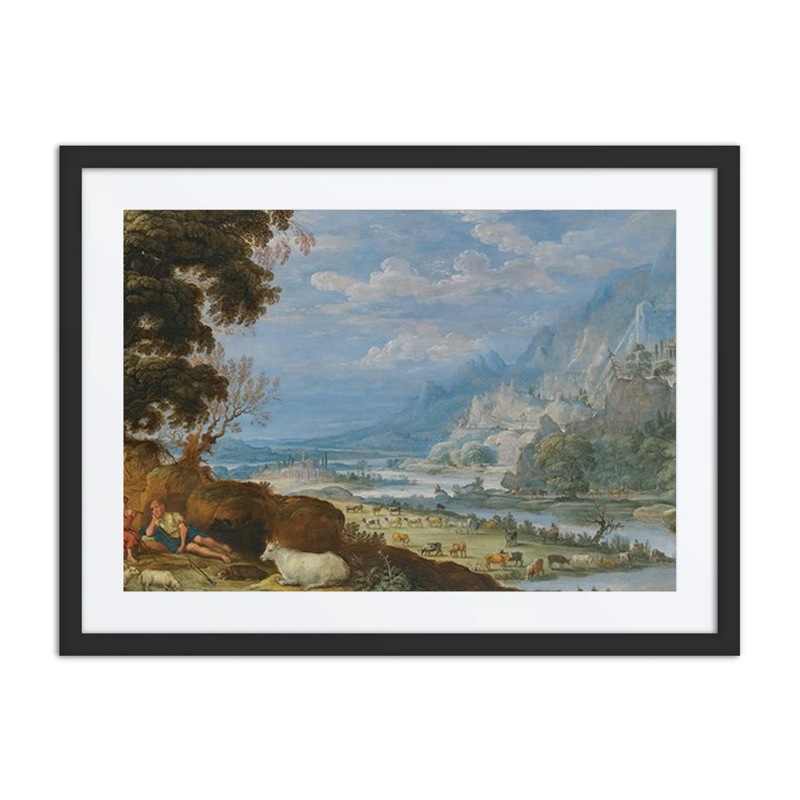 An Extensive River Landscape with Mercury and Argus
