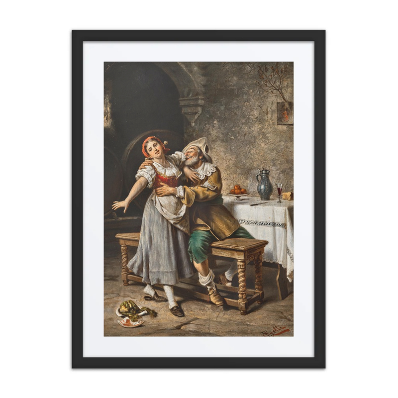 An Impetuous Cavalier in a Wine Cellar