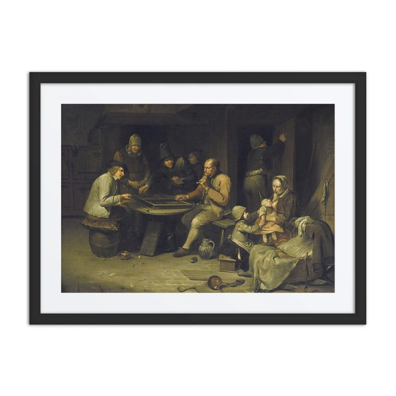 An Inn with Backgammon Players
