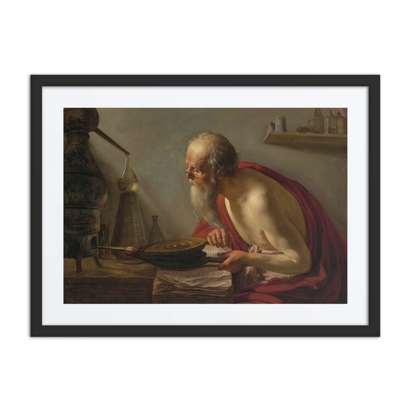 An Old Alchemist in His Study
