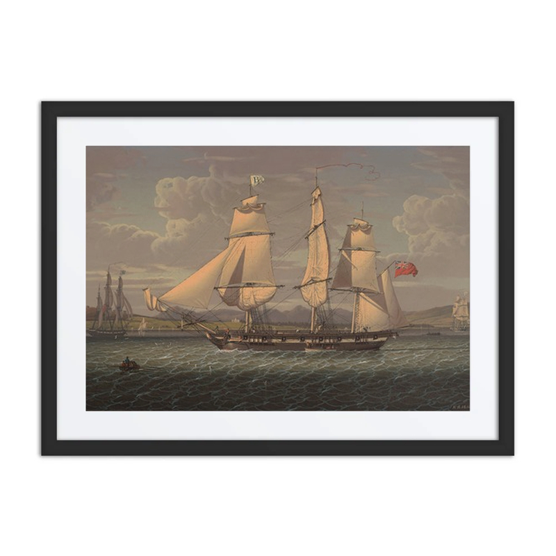 An Outward-Bound Merchantman at Sea