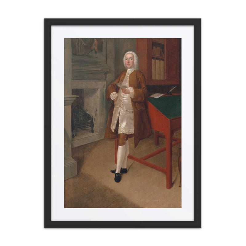 An Unknown Man in a Library