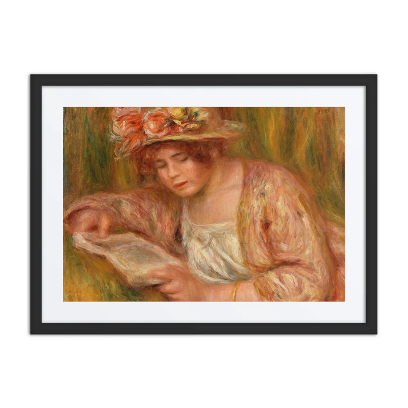 Andrée in a Hat, Reading